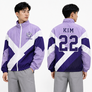 เสื้อแจ็คเก็ตกันลมแบบมีฮู้ดสำหรับผู้ชาย สั่งทำขายส่ง MOQ ต่ำ จัดส่งเร็ว คุณภาพระดับสากล ทันสมัย สำหรับมืออาชีพ ใช้เป็นยูนิฟอร์มได้ - Product Image 2