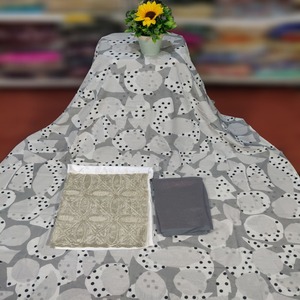 Tela de Algodón Voile Dirac de Alta Calidad, con Estampados Lisos Jacquard, Ecológica y Ligera para Niñas - Product Image 1