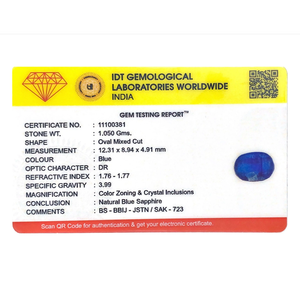 Loose 5.25 Carat Royal Blue Sapphire Gemstone for Fine Jewelry - Product Image 4
