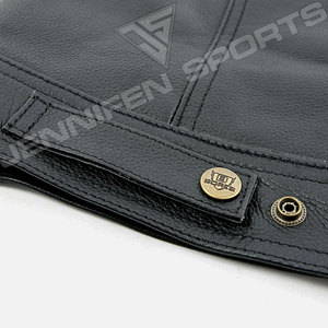 Gilet de moto en cuir style motard, qualité supérieure, style américain, sur mesure, nouveau modèle 2026, gilet personnalisé - Product Image 4