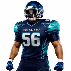 Uniforme de Fútbol Americano Personalizado Wida Sports, Conjunto de Jersey y Pantalones 100% Poliéster, Verano, Fabricante OEM, Proveedor de Ropa Deportiva al por Mayor para Equipos, Exportación - Product Image 2