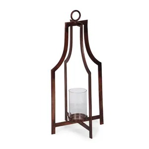 Handmade Metal Candle Stand European Vintage Decorative Home Accent Restaurant Table Wood Handmade <b>Candlestick</b> <b>Holder</b> - Product Image 5