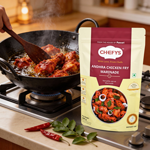 Marinade Premium Chefys pour Poulet Andhra Séché 250g, Masala Épicé pour Poulet Grillé, Frit et BBQ, Style Restaurant - Product Image 3