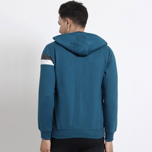 Sudaderas con capucha bordadas Unisex de alta calidad con cremallera, ropa de calle de algodón y poliéster transpirable para hombres, colección de invierno - Product Image 4