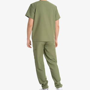 100% Cotton Comfortable <b>Nurse</b> Scrubs Suit Hospital Scrub Suits Uniforms Top Pants Woven Fabric <b>Nurse</b> Scrubs Set - Product Image 3