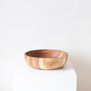 Tazón de Madera Artesanal, Plato para Servir de Madera Natural, Tazón Hecho a Mano para Frutas, Ensaladas y Aperitivos, Decoración Clásica para Mesa de Comedor, Accesorio de Cocina para Fiestas - Product Image 2