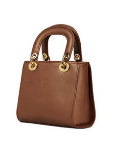 Classic Brown Leather Tote Bag for Women Luxury <b>Top</b> Handle Handbag Stylish Designer Purse Premium Quality Everyday Carry Bag - Product Image 5