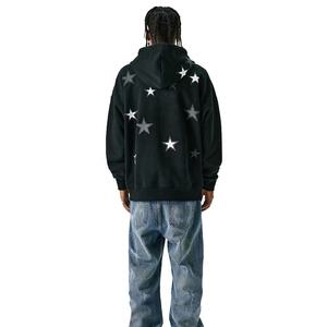 High Quality Men's Winter <b>Hoodies</b> Latest Streetwear Stylish Puff Printed Zipper <b>Y2K</b> Styles Designer Harajuku Hooded Acid Wash - Product Image 5