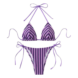 Ensemble de bikini tendance pour femmes, imprimé floral, push-up, deux pièces, maillot de bain de luxe, motif floral, maillot de bain chic en ligne - Product Image 6
