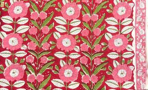 Proveedor de Tela de Algodón Hecha a Mano en India, Tela Sanganeri de Jaipur con Estampado a Bloque, Material en Crudo para Vestidos, Pedidos al Por Mayor - Product Image 3