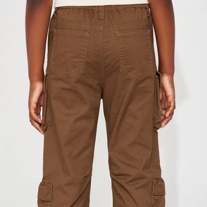 กางเกงคาร์โก้แฟชั่นสำหรับเด็กกางเกงคาร์โก้ผ้าฝ้ายสีพรีเมี่ยมกางเกงคาร์โก้เข้ารูปใส่สบาย - Product Image 3