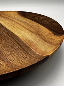Wood Double Tier Rotating <b>Tray</b> Smooth-Spin Lazy Susan for Tabletop <b>Spice</b> Serving - Product Image 2