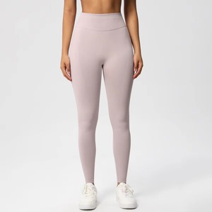 Custom Wholesale Uzas Sports Womens Solid Fitness Breathable High Waisted Elastic Waist Full-Length Quick Dry <b>Seamless</b> <b>Leggings</b> - Product Image 2