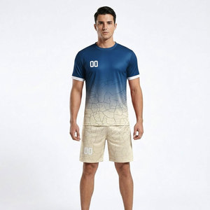 Uniforme de Fútbol Sublimado Personalizado, 100% Poliéster, Transpirable, con Protección UV, Directo de Fábrica - Product Image 1