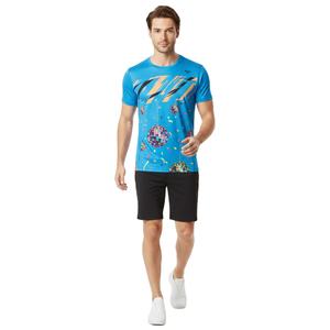 T-shirts à col rond coupe classique pour hommes, tissu léger et respirant, parfaits pour les occasions décontractées ou les activités de plein air, fournisseur en gros OEM - Product Image 2