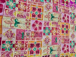 Embroidered Sequin Brocade Fabric 50/52" Rayon Polyester Breathable Wedding Home Textile <b>Blanket</b> Throw Medium <b>Weight</b> - Product Image 3