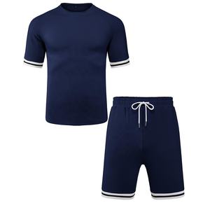 Accepter Logo Personnalisé Shorts Hommes Ensemble Active Wear Gym Fitness Vêtements Pour Hommes Body Slim Wear Yoga Vêtements de Sport - Product Image 3