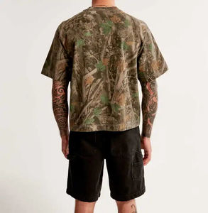 Vêtements pour hommes à épaules tombantes, prix de gros, 100% coton biologique, haute qualité, écologiques, design personnalisé, tricot uni, coupe classique - Product Image 3