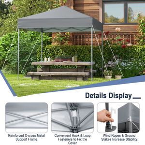 Carpa Plegable de 6.6 x 6.6 Pies para Exteriores con Protección Solar UPF 50+ - Product Image 2