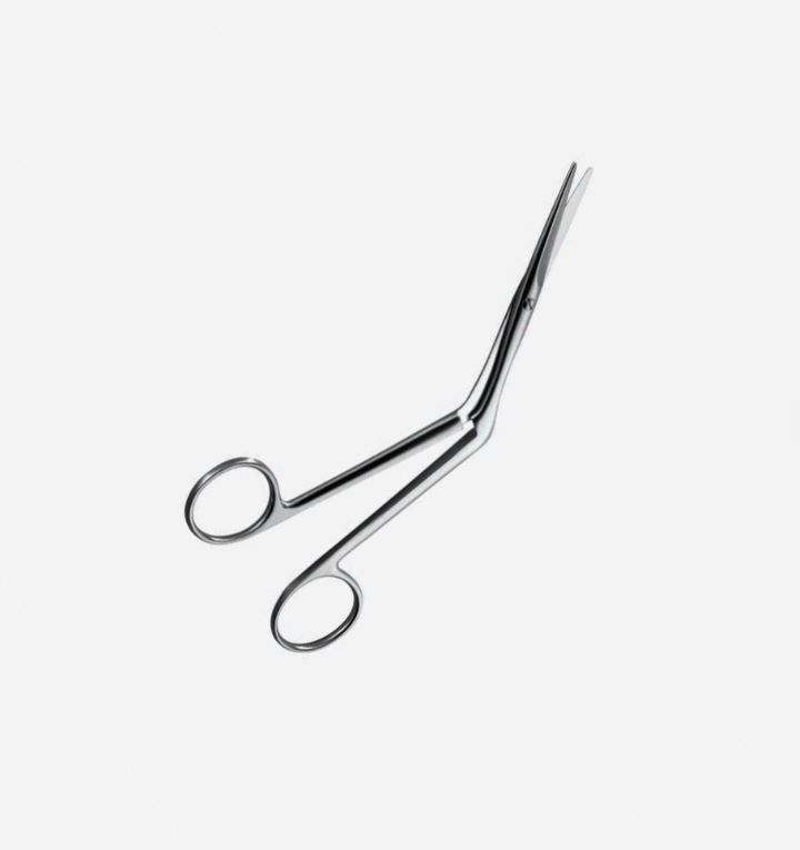 Heymann ENT Surgical Scissors Manual Curved Stainless Steel Instrument ...