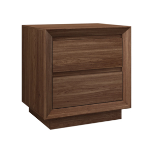 Modern Solid Wood Nightstand Two Drawer Cabinet Bedside Table Wooden Storage Nightstand Bedroom Furniture - Product Image 2