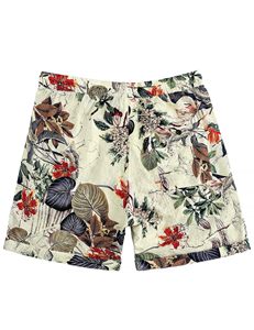 Shorts colorés pour hommes, imprimés, taille élastique, cordon de serrage, plage, été, décontracté, vacances, léger, blanc, haut de gamme, pour la plage et la natation - Product Image 6