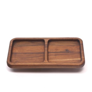 Bandeja de Madera Multiusos, Tabla de Servir Lisa y Pulida para Desayunos, Aperitivos, Bebidas y Uso en la Comedor, Bandeja de Madera de Lujo - Product Image 5
