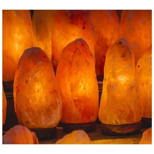 Lámparas de Sal del Himalaya de Cristal Natural Talladas a Mano de Primera Calidad, Ecológicas, Nuevas, Color Rosa, Tamaño Personalizado, Curvas, Personalizadas para el Hogar - Product Image 4