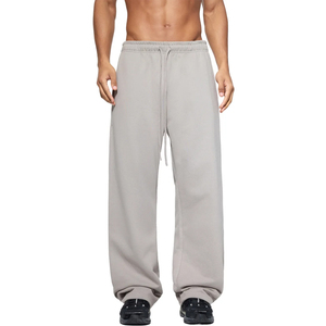 OEM ODM Men Women Sweatpants <b>Elastic</b> Waist Drawstring Loose Straight Leg Joggers Manufacturer Supplier - Product Image 1