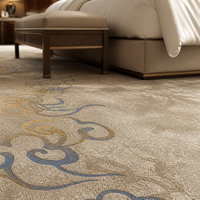 Tapis Axminster sur mesure, fabriqué à la machine, 80% laine, 20% nylon, style traditionnel pour les chambres d'hôtel et les sols résidentiels