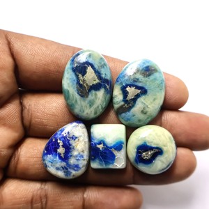 Cabujón de Afganita Azul Fuego de Alta Calidad, Lote a Precio Mayorista, Piedra de Cristal Pulida Hecha a Mano para Anillos, Colgantes y Fabricación de Joyas - Product Image 5