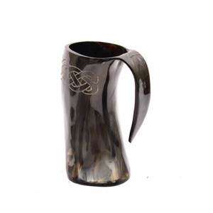 Tasses à boire en corne de Viking, Tasse à boire en corne de Viking 100% authentique, Cadeaux Viking inspirés de Game of Thrones, Tasse à boire en corne polie de style nordique - Product Image 1