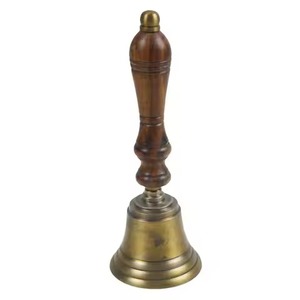 Campana de metal clásica, campana de servicio portátil para mostrador de huéspedes, hotel, restaurante, recepción - Product Image 1