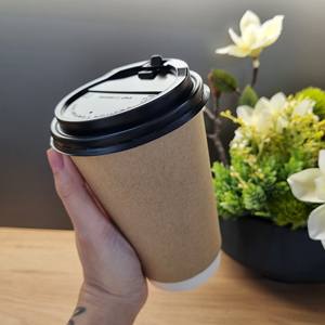 Vasos de Papel Ecológicos de 12oz y 16oz Listos para Enviar, Vasos Desechables para Bebidas Calientes y Frías, Café, Té, Venta al Por Mayor Directo de Fábrica 2026 - Product Image 5