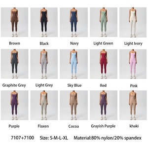 Ensemble de sport deux pièces respirant avec soutien-gorge dos nu uni et leggings taille haute froncés pour le yoga et le fitness - Product Image 6