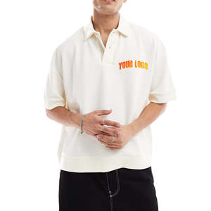 เสื้อโปโลแขนสั้นผ้าฝ้ายพรีเมียมสำหรับทุกเพศ เสื้อยืดโปโลคุณภาพสูงสำหรับผู้ชาย เสื้อโปโลเปล่าสไตล์สตรีทแวร์ลำลองสำหรับผู้ชาย - Product Image 5