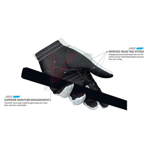 Guantes de Golf de Cuero Antideslizantes con Cierre Ajustable y Costuras Reforzadas para Uso con Mano Izquierda y Derecha - Product Image 4