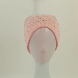 Gorro de punto unisex de moda, cálido, con lazo, camuflaje, listo para la playa, con etiqueta bordada. - Product Image 2