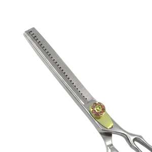 Ciseaux professionnels en acier inoxydable pour effiler les cheveux, 30 dents, poignée décalée pour droitiers, ciseaux de texture pour salon de coiffure - Product Image 6