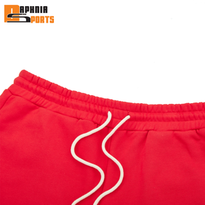 Pantalones cortos deportivos de algodón con logotipo personalizado OEM Streetwear, pantalones cortos de gimnasio para hombre de 5 pulgadas, pantalones cortos deportivos de felpa francesa para correr, pantalones cortos de sudadera para hombre. - Product Image 3