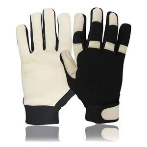 Guantes de Trabajo de Cuero Vacuno de Excelente Calidad, para Mecánicos, Montaje, Conducción, Precio al por Mayor, Logotipo Personalizado, Guantes Suaves para Conductor - Product Image 1