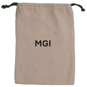 Custom 100%Organic Cotton <b>Drawstring</b> <b>Pouch</b> Bag Eco-friendly Recyclable Gift Jewelry Packaging Storage with Silk Screen Printing - Product Image 3