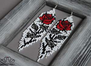 Modernos Pendientes de Cuentas de Vidrio y Resina con Diseño Turquesa y Flecos en Cascada, Joyería Única, Regalo de MS Handicraft - Product Image 6