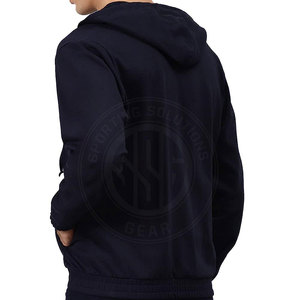 Sweats à capuche zippés de qualité supérieure pour tous les jours, design entièrement zippé avec tissu en mélange de coton doux. - Product Image 3