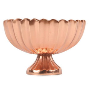 Bol en cuivre sculpté à la main, design floral vintage, bol de service en métal, vaisselle décorative, bols de service en cuivre - Product Image 3
