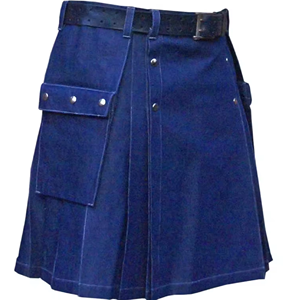 Kilt utilitaire en denim avec tablier amovible pour instruments de musique et accessoires - Product Image 3
