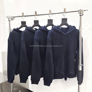 Wholesale High Quality Puff Print <b>Black</b> Line Label 100% Cotton French Terry 400G Heavyweight Streetwear <b>Men</b> <b>Hoodies</b>&Sweatshirts - Product Image 3