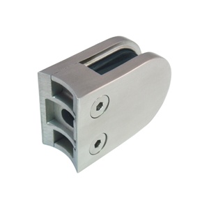 Stainless Steel Handrail Railing Holder with Glass Clamp Inch Measurement System Support Glass Clip - Product Image 1