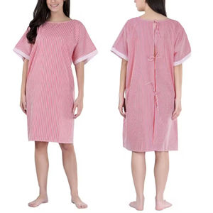 Wholesale Men Women Printed Patient Gowns Customized Colors Hospital Use Gowns - Product Image 3