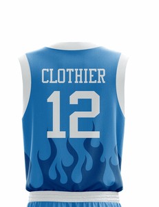Uniforme de Baloncesto 100% Poliéster, Uniforme de Baloncesto de Buena Calidad, Uniforme de Baloncesto Personalizado con Nuevo Diseño - Product Image 4